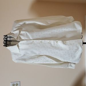 Saks Fifth Avenue Collection vintage cream cotton  blouse size 8
